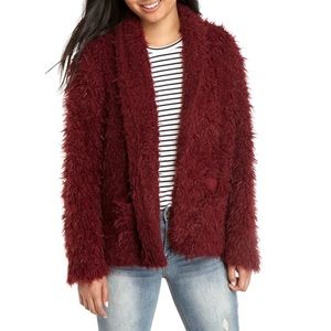 Sirine Red Cozy Woobie Jacket
